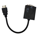 Conversor Hdmi Para Vga Inova 15 Cm Plug And Play Pc Monitor