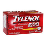 Tylenol Caplets 10 Tabletas 500mg