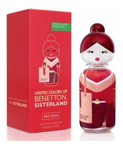 Perfume Importado Benetton Sisterland Red Rose Edt 80ml 
