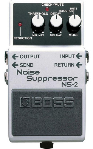 Pedal De Efecto Compacto Boss Noise Suppressor Ns-2 Color Blanco