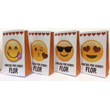 Bolsitas Golosineras Emojis Emoticones X 10 U Personalizadas