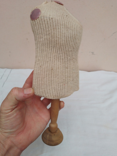 Antiguo Maniquí Busto Muñeca Bebe Clases Corte Y Confección