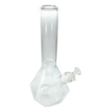 Bong Grueso Vidrio Pipa De Agua 100% Vidrio + Tapete