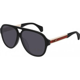 Gucci Gg0463s 002 New Aviator Negro Blanco