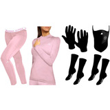 Conjunto Termico Alpina + Guantes + Mascara + 2p Medias Sti