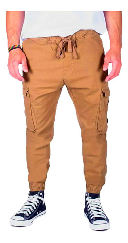 Pantalon Efecto Uno Lifestyle Hombre Hobart Camel Blw