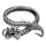 Pulsera Vikinga Dragon Cadenado 22 Cm Largo