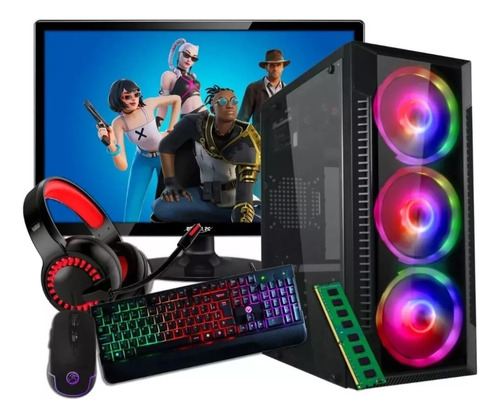 Pc Gamer Completo I5 16gb 1tb Monitor + Kit Gamer Full Hd