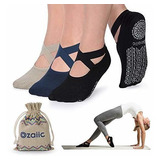 Medias Ozaiic Calcetines Antideslizantes Para Yoga Pilates B