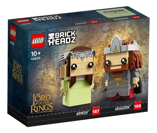 Lego Aragorn Y Arwen Brick Headz 40632