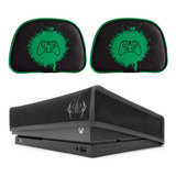 Kit Capa Poeira + 2 Bolsas Cases Estojos Controle Xbox One X