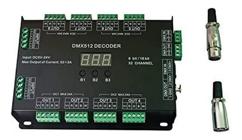 32ch Rgbw Dmx512 Decodificador 8 Bit/16 Bits Rgbw Led Contr.