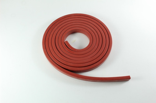 3 Mts Hule Silicon Rojo Para Maquinas Selladoras De 6 X 6mm