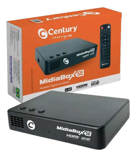 Receptor Century Midiabox Se B7 Midia Box Hd Tv Sat Regional