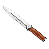 Daga Magnum By Boker Hoja 21cm Acero 440a Cabo Cuero 33cm