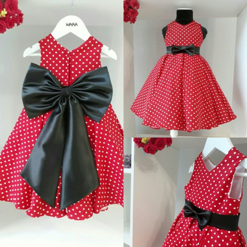 Vestido De Nena Temática Minnie