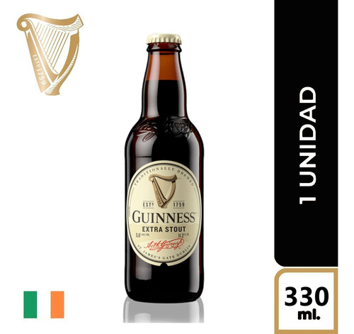 Cerveza Guinness Extra Stout 330ml - mL a $47405