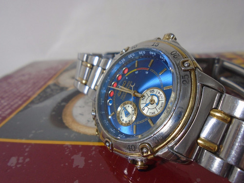 Relógio Seiko Yatch Timer Cronógrafo Temporizador  6m37 6000