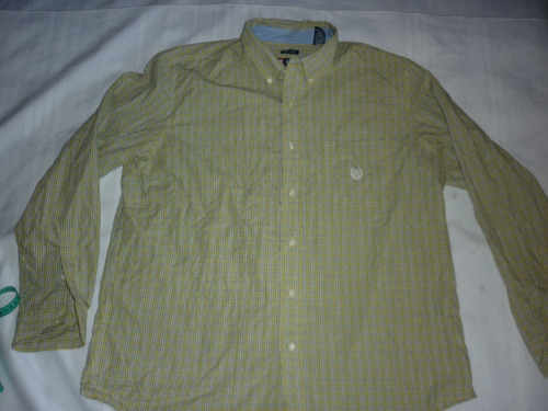 L Camisa Chaps Ralph Lauren Talle Xl Cadrille Amarillo Art 7