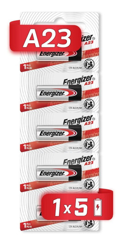 Pila Energizer A23 Alcalina Tira 5 Unidades 1.5v