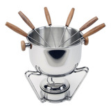 Fondue De Acero Inoxidable Con Gel Combustible Golden Art