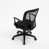 Silla De Oficina India Neumática Respaldo Ergonómico Color Negro - Marathon