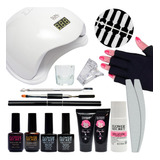 Kit De Polygel + Lampara 48w + Removedor De Polygel + Guante