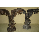 Estatua En Forma De Aguila En Petit Bronce Toda Metal!! $c/u