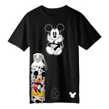 Polera Mickey Mouse + Botella En Aluminio 750ml -estampaking