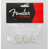 Jogo De 03 Knobs Fender P/ Strato Cor Parchment Para Cts