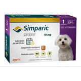 Antipulgas Simparic 10mg - Cães De 2,6 A 5kg - 1 Comprimido