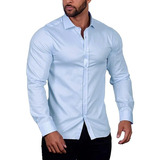 Camisa Casual Formal Ajuste Hombre Perfecto Slim Fit Stretch