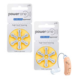 Power One 2 Paquetes C/ 6 Piezas # 10 Pila Auditiva Pr70 