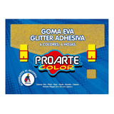 Estuche Goma Eva Glitter Adhesiva 6 Colores - Ofieduc