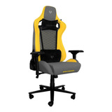 Silla Gamer Balam Rush Thunder Tour Dark-light Edition 4d Color Gris / Amarillo Material Del Tapizado Tela Automotriz / Tela Tipo Alcantara