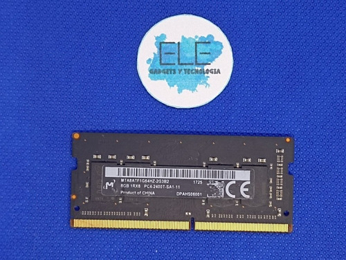 Memoria Ram Laptop Ddr4 8gb 2400mhz Micron 1rx8