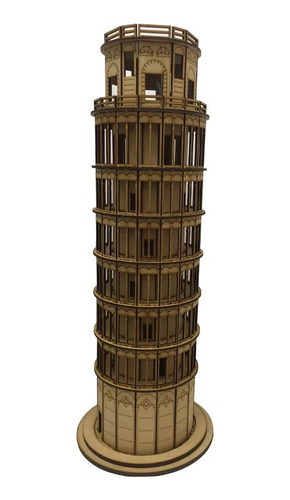 Figura Torre Pisa Italia En Madera