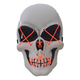 Mascara Led Esqueleto Macabro Cotillon Fiesta  22025
