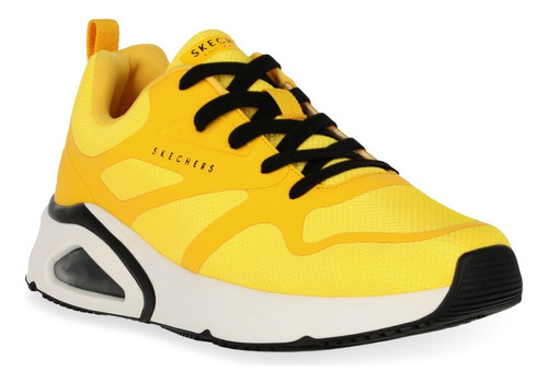 Tenis Casual Caballero Skecher  Amarillo 652-84