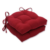 Pillow Perfect Pompeii Cojín Para Silla, 15,5 X 14,5, Rojo,