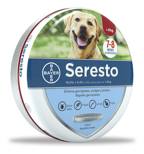 Seresto Grande Perros Mas De 8 Kg Nueva Presentación