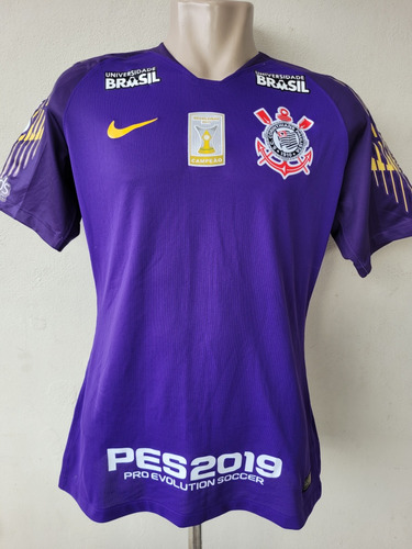 Camisa Corinthians Jogador Goleiro Cassio Roxa 2018 2019