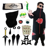 Roupa Naruto Akatsuki Bandana Deidara Com Anéis Fidget Toy