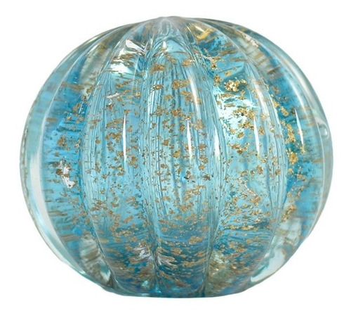 Esfera Murano Azul - Tamanho P - 8 X 8 Cm