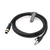 M12-a-code-rj45-ethernet-cable Para Cognex Dm300 M12 8-pin A