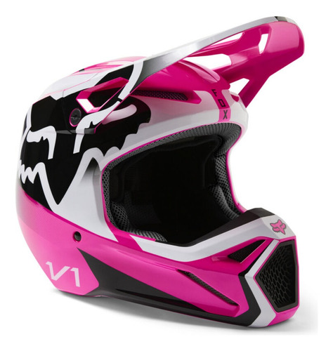 Casco Fox V1 Leed Rosa Motocross Enduro Mx Atv Rider ®