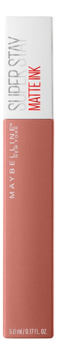 Labial Larga Duración Superstay Matte Ink Maybelline Acabado Nudes Color Seductres