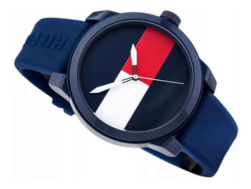 Reloj Tommy Hilfiger Denim Original Color De La Correa Azul