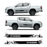 Adhesivo Mitsubishi L200 Franjas Montañas 