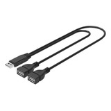 Usb 2.0 A Macho A 2 Conector Hembra Dual Usb Hembra Y